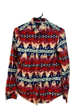 Urban Outfitters BDG Aztec Tribal Southwest Button Shirt